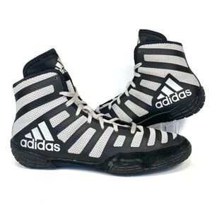 Adidas Adizero Varner FW1013 Black Gray Wrestling Shoes Size Mens 12